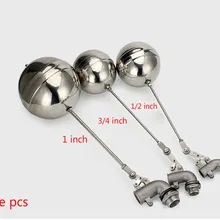 DN15 DN20 DN25 DN32 DN40 DN50 Регулируемый поплавковый клапан из нержавеющей стали 201 уровень жидкости металлический изгиб Поплавковый шаровой клапан резервуар для воды