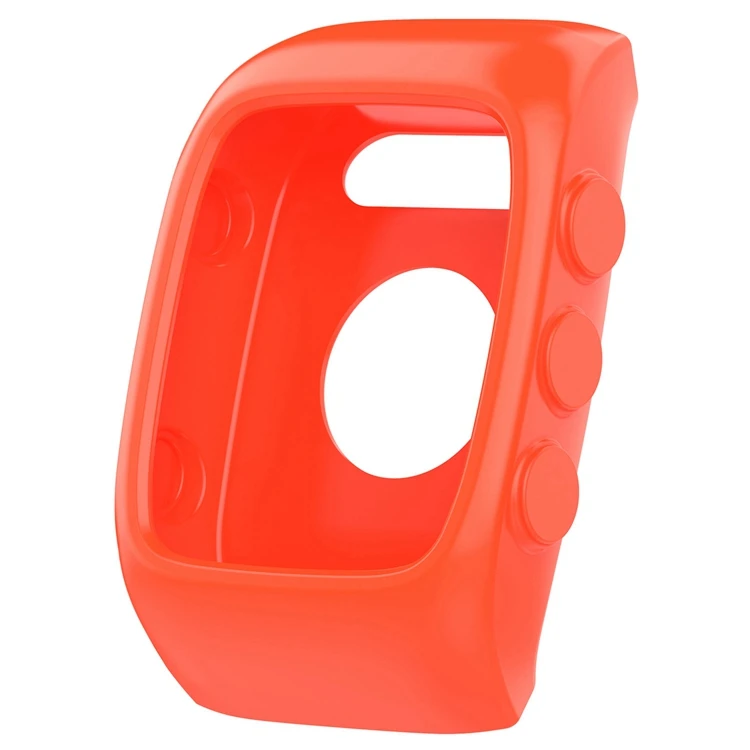 Премиум силиконовые смарт-часы защитный чехол для POLARM400 M430 корпус оболочка рукав Защита кожи анти-окисление прочный - Цвет: Red Orange