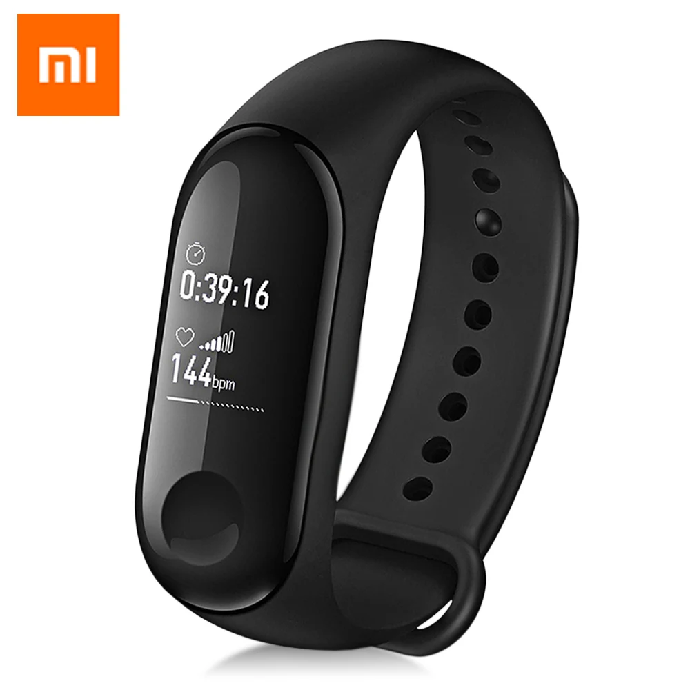 Фитнес-трекер Xiaomi Mi Band 3 Смарт-Браслет спортивный браслет сердечный ритм Inteligente умный Браслет OLED Smartband для Android IOS