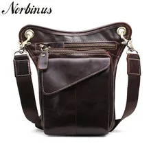 Norbinus, мужские сумки из натуральной кожи, поясные сумки с заниженной ногой, поясная сумка-мессенджер на плечо, нагрудная сумка, Мужская маленькая сумка для телефона, Bolsa