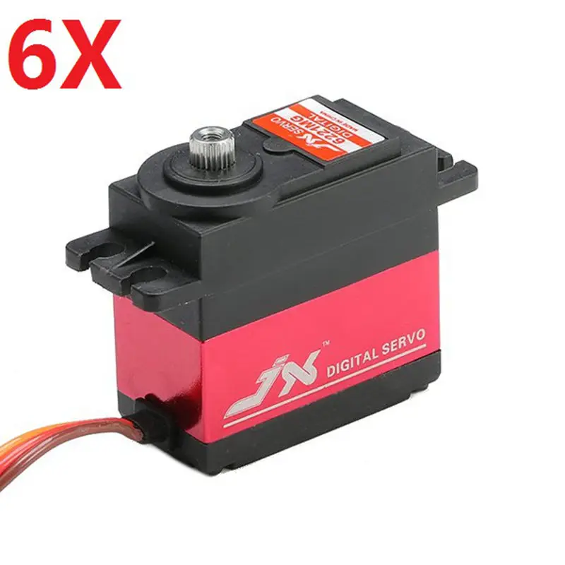 

6X JX PDI-6221MG 20KG Large Torque Digital Standard Servo 360 Degree CW