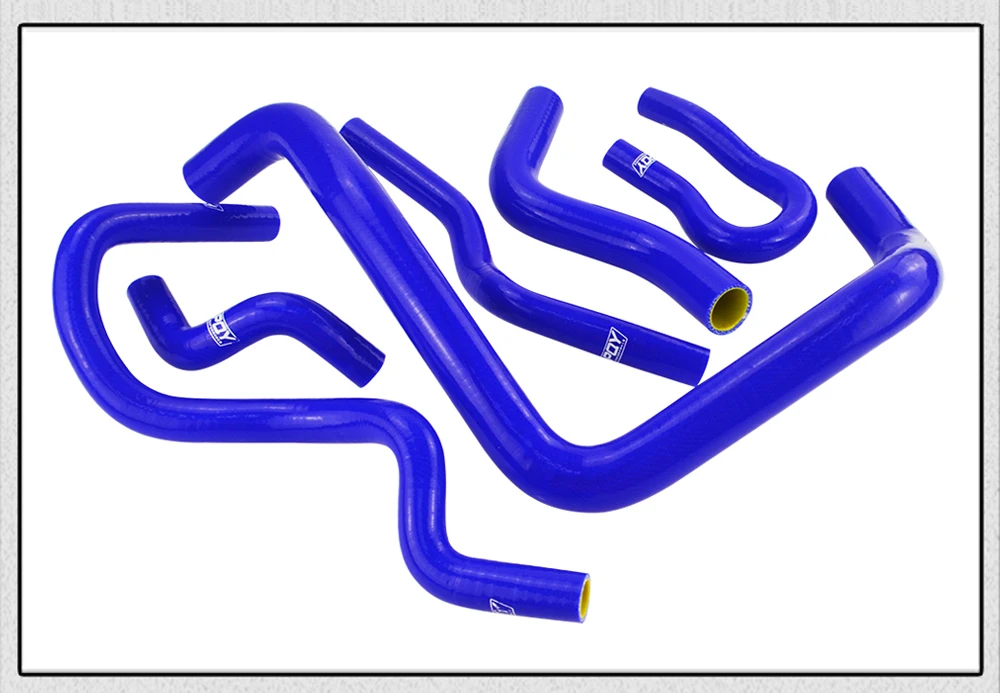 Синий и желтый комплект силиконовых шлангов радиатора для CIVIC SOHC D15 D16 EG EK 92-00 6 шт. с логотип pqy PQY-LX1303C-QY