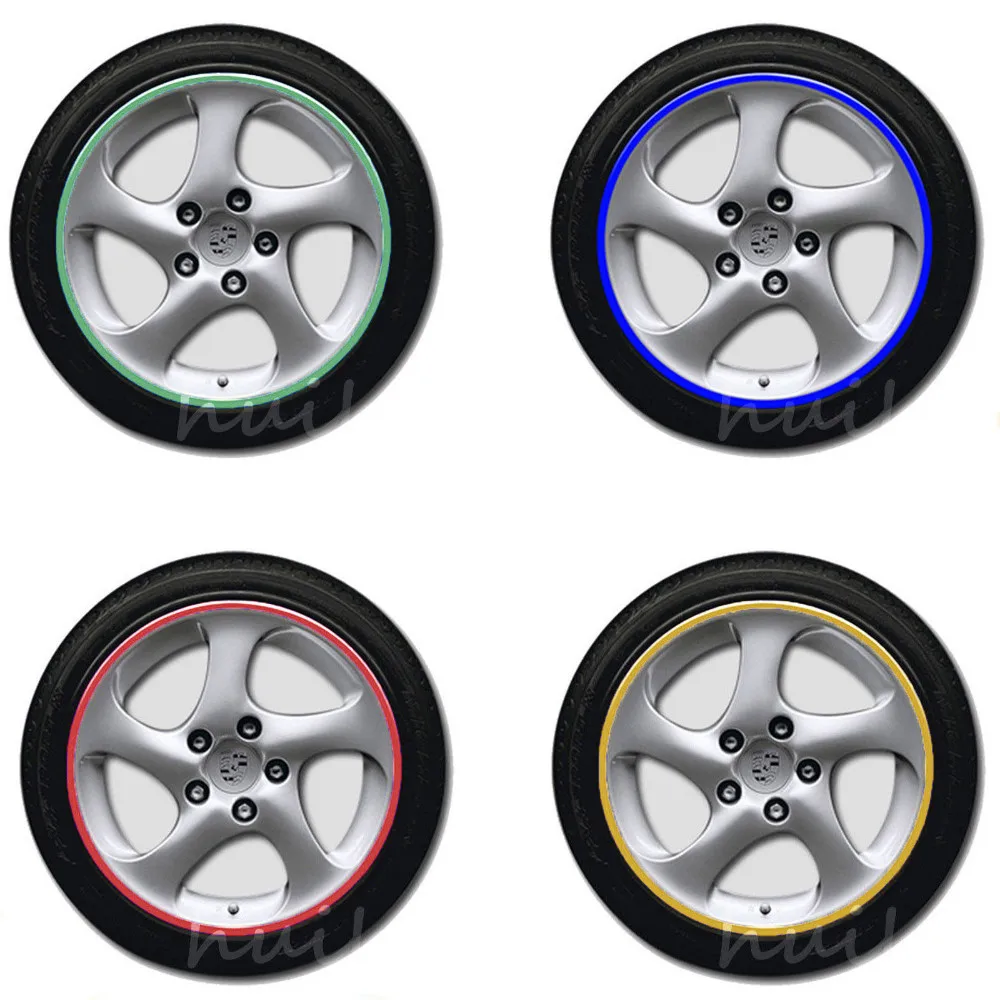 16 ストリップバイクオートバイ車のホイールストリップタイヤ反射リムステッカーとデカールデコレーションステッカー 18 5 色車スタイリング Rim Sticker Bike Carstickers And Decals Aliexpress