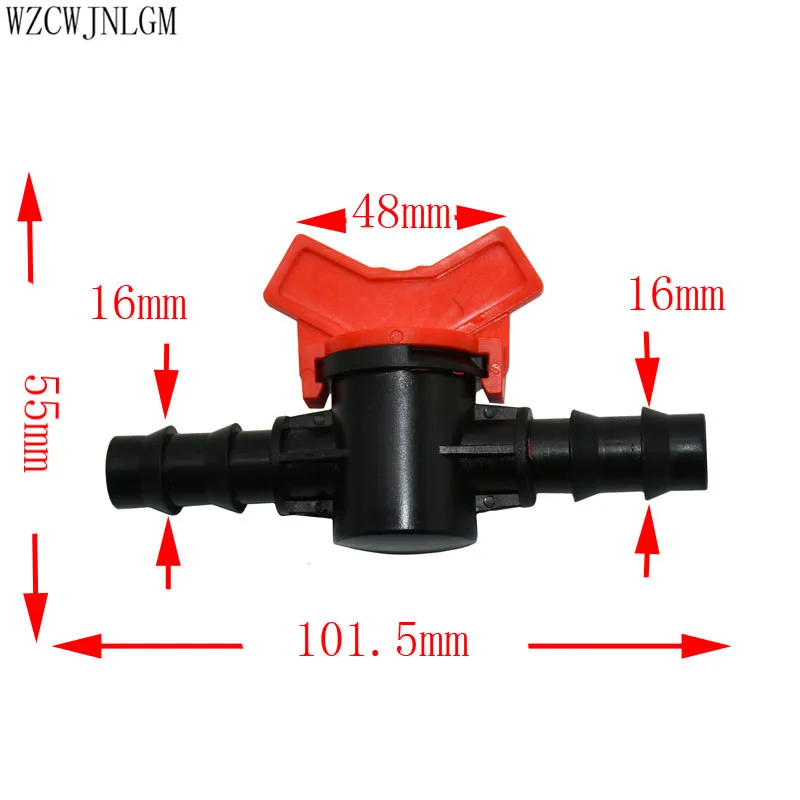 Садовый кран 1/2 клапан для полива воды 5/8 шланг мини клапан водостопа Разъемы 16 мм "barb капельный адаптер орошения 50 шт