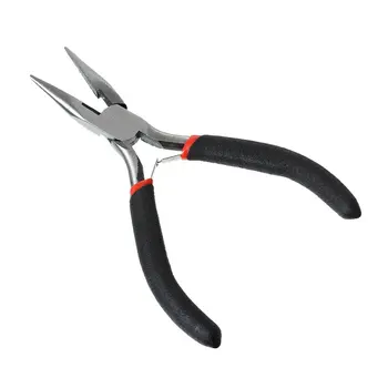 

1 Tip Pliers Plate Tool for Creation of Jewelry 12.5cm - Black