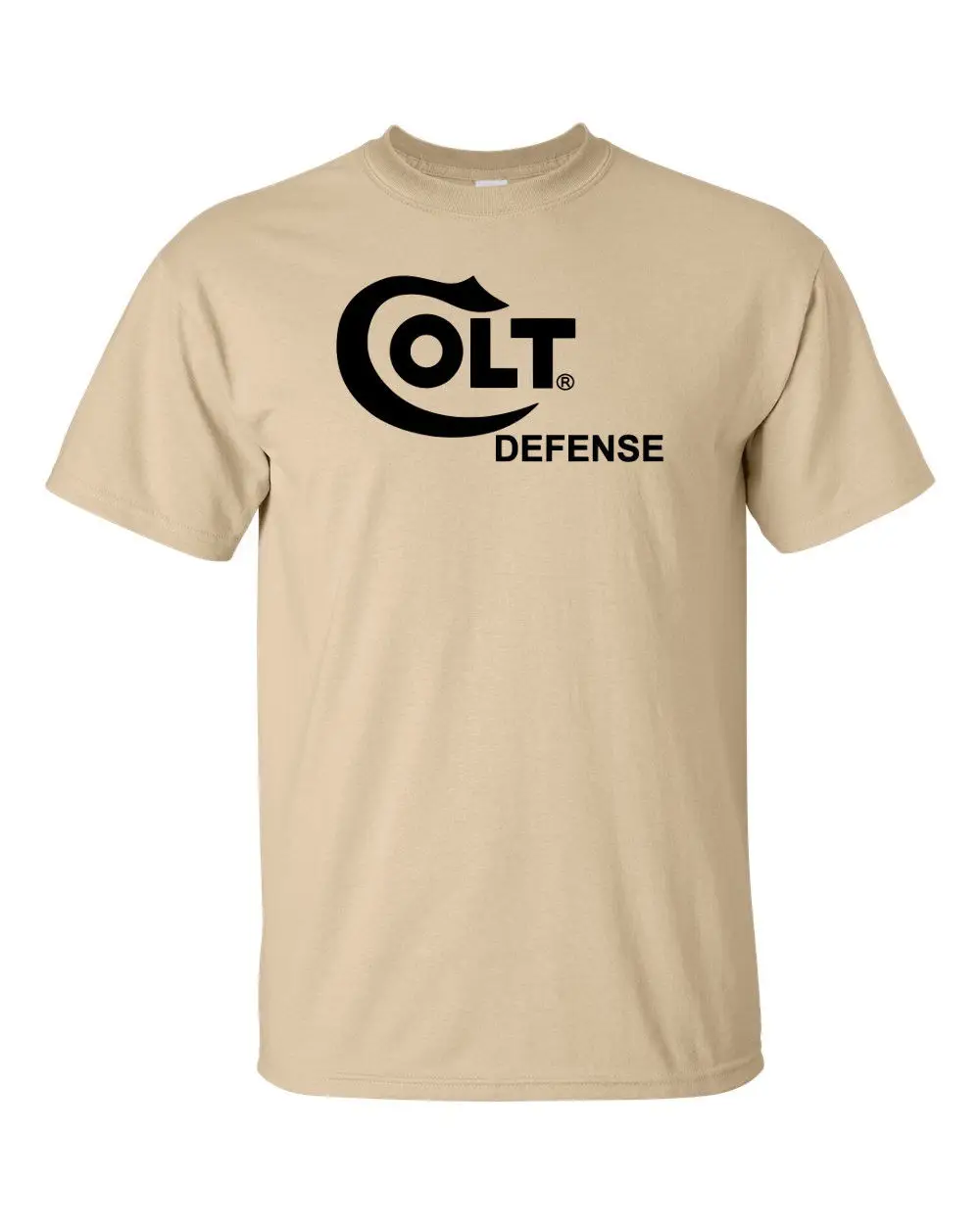 Черная футболка с логотипом Colt Defense 2 е изменение про пистолет стрелковое оружие