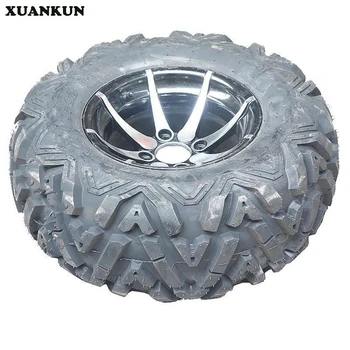 

XUANKUN Four Karat Beach Car Accessories 12-Inch Tires Wheel Vacuum Tire 25X10-12 Inch Tires A Word Pattern