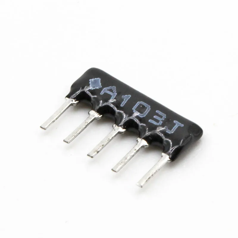 200pcs Array резисторы 1/8W 5% Φ сеть 5Pin 100R до 1M Ohm|array resistor|array ledarray cctv |