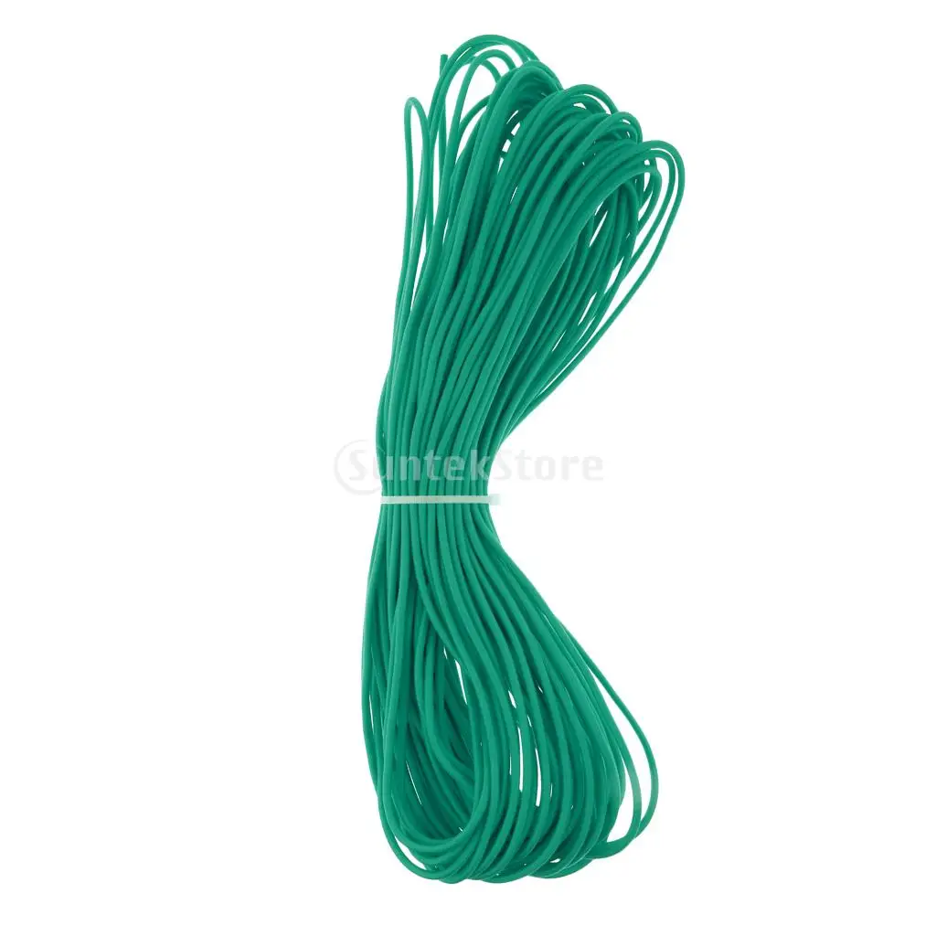 3mm Dia. 0.5-100m High Elastic Bungee Rope Shock Cord Tie Down Roof Racks Boats Trailer Yellow/ Green