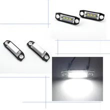 Новая одежда для маленькой девочки 2 шт светодиодный номерного знака светильник для Volvo S80 XC90 S40 V60 XC60 S60 C70 V50 XC70 V70 дропшипинг