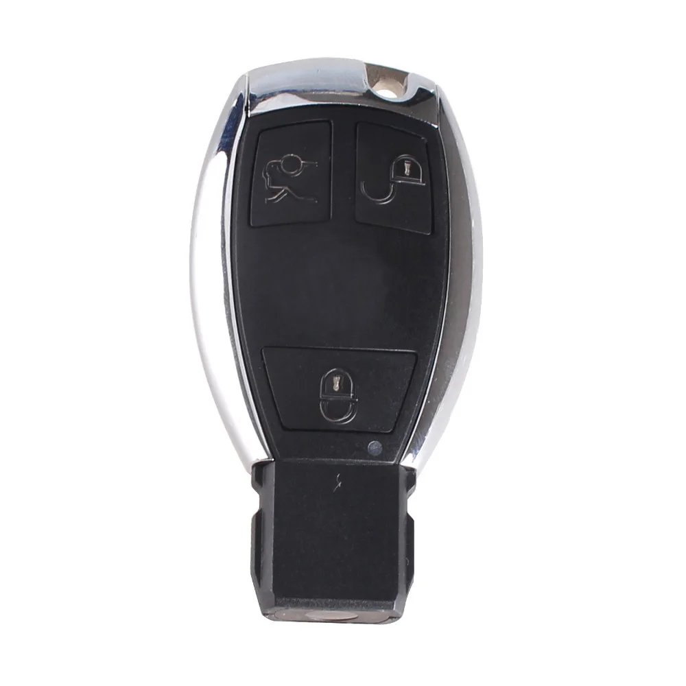 Dandkey 3 кнопки для Mercedes ключ для BENZ умный ключ брелок дистанционный корпус хромированный чехол S SL ML SLK CLK E держатель вставной ключ крышка