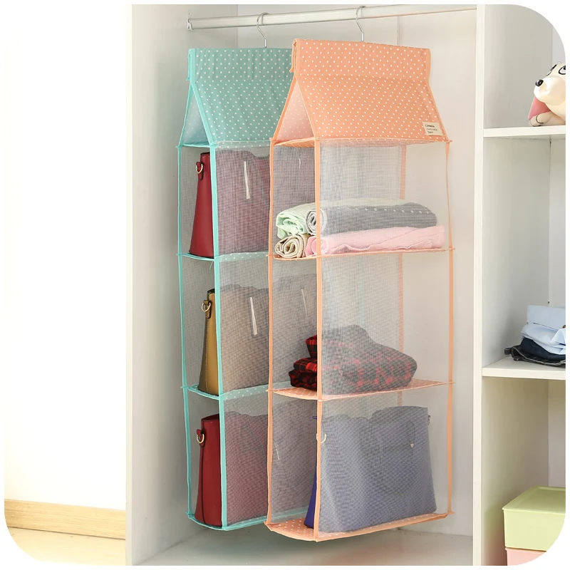 Storage Bag Multi purpose Folding Wardrobe Closet Organizer 3/4 Layer