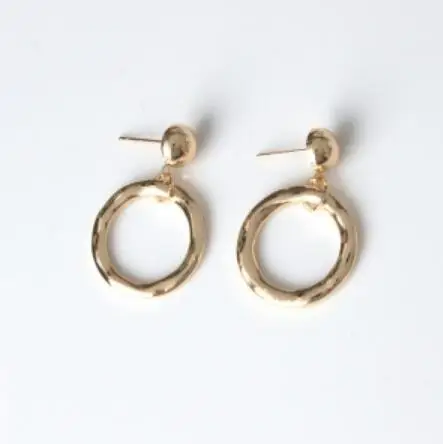 

E 996 Handmade homemade circle geometric irregular bump stud earrings minimalist style personality jewelry accessories factory
