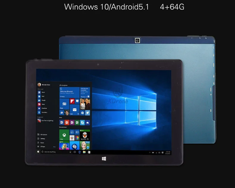 Китай Windows 10 домашний планшетный ПК 1 двойная ОС Android Intel четырехъядерный Z8350 4 Гб RAM