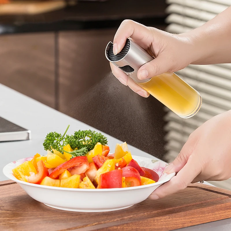 

Olive Oil Sprayer, Premium Glass Oil Sprayer Bottle Vinegar Bottle Oil Dispenser with Brush for BBQ,Cooking Salad Baking