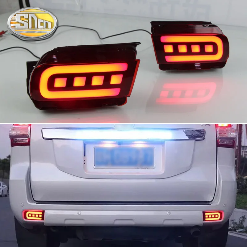 

For Toyota Land Cruiser Prado 150 FJ150 LC150 2010-2018 Rear Bumper LED Tail Light Driving Lamp Turn Signal Lamp Accessories