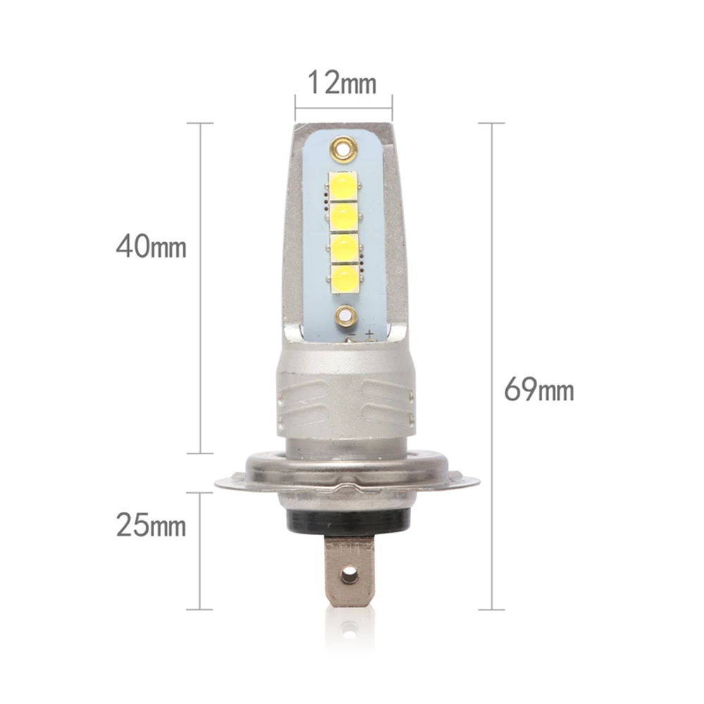 2 шт. 1600LM H7 светодиодный лампы 3535SMD супер яркие противотуманные фары Дневные Фары Светильник 6000K белый авто светодиодный Противотуманные огни 12V 24V Автомобильный светодиодный H7 лампы