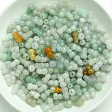 30 шт. натуральный разноцветный нефрит(жадеит) удача Calabash свободная DIY бусина