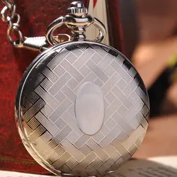 Серебряный Ретро Механические карманные часы римские цифры дисплей Рука обмотки карманные часы Топ Винтаж часы подарок для мужчин для