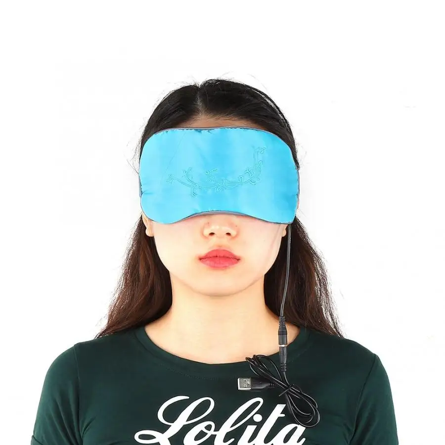 USB нагревающая распаривающая маска для сна Горячая сжимающая крышка теней для глаз Спящая повязка на глаза