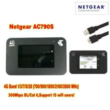 Разблокирована Netgear Aircard 790s(плюс антенна 2 шт) 300 Мбит/с 4G Мобильная точка доступа wifi маршрутизатор(4G в Азии, Африке, Америке, Европе