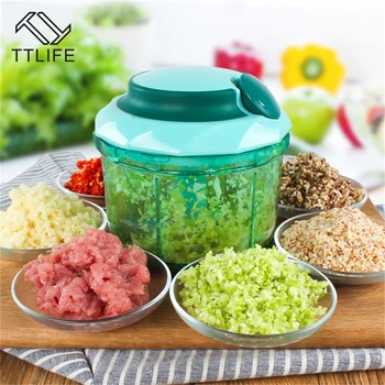 

TTLIFE ABS Vegetable Chopper Onion Meat Grinder Vegetable Slicer Flour Egg Stirrer Stainless Steel Blade Cozinha Cooking Tools