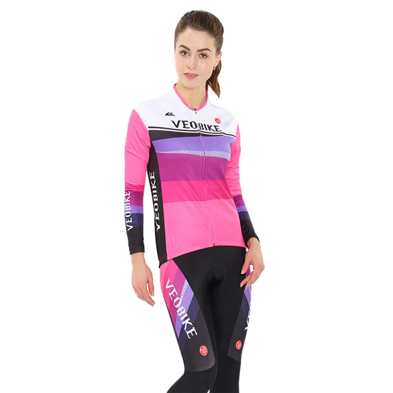 VEOBIKE 2019 комплекты одежды для гоночного велосипеда MTB Lady Pro Team комплект из майки