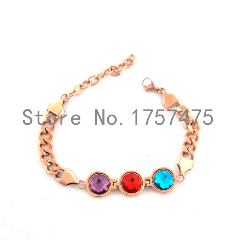 Tdiyj 1 Unidades mi moneda pulseras oro rosa Acero inoxidable cambio pulseras con 12 colores 12mm intercambiable magnético pequeño piedra