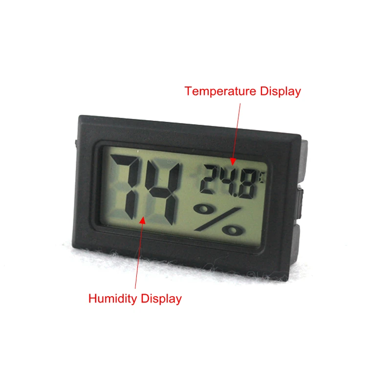 

Digital Thermometer Hygrometer Car Humidity Temperature meter for Home Laborary -50~70C 10%~99%RH LCD Display