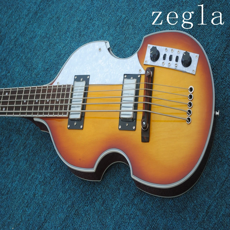 جديد مخزن الصين مصنع مخصص hofner الكمان باس H5001-CT 5 سلسلة الكهربائية باس الغيتار الغيتار الموسيقية أداة متجر