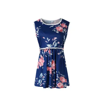 

maternity tees Pregnant Floral Lace Maternity Tank Tops Nursing Breastfeeding Vest Maternity Gowns Ladies Summer Clothes