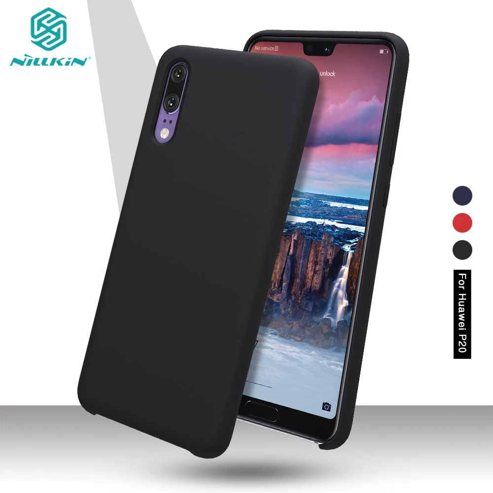 NILLKIN for Huawei P20 Phone Case Flex Pure Series Liquid Silicone Back Casing Cover Celular Coque Capa |