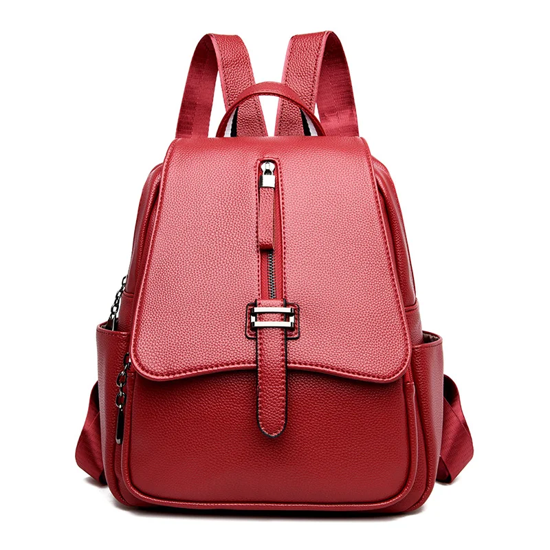 

2019 Preppy Women Genuine Leather Backpacks Casual Female Ladies Backpack College Student School Bags Travel Sac Girls Mochila