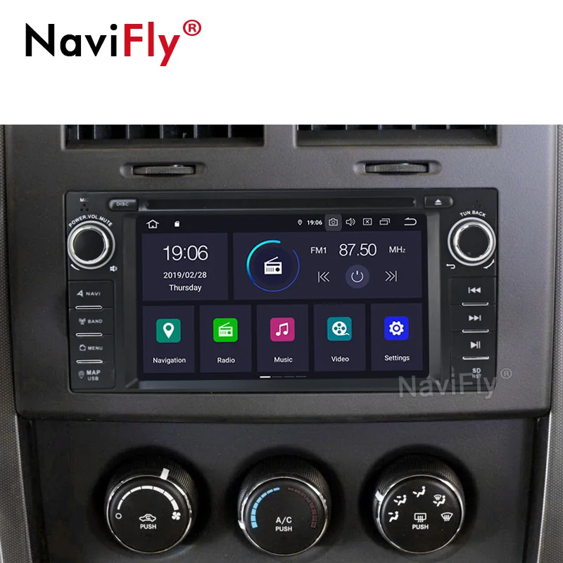 Cheap NaviFly IPS+DSP Android 9.0 Car dvd radio for Jeep grand wrangler patriot compass journey Commander Chrysler 2GB GPS multimedia 1