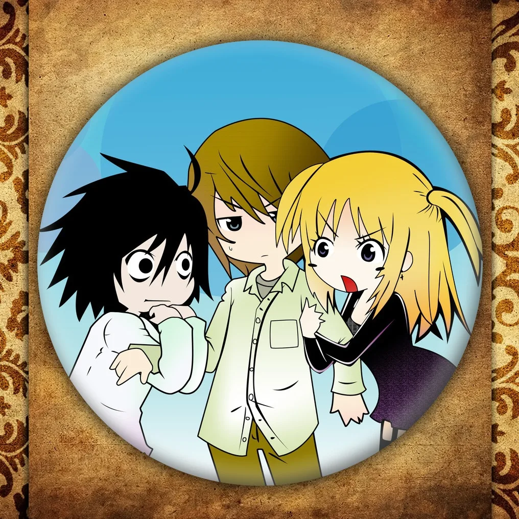 Japanese Anime Death Note Display Badge Fashion Cartoon Figure Yagami Light Misa Amane Brooches Pin Jewelry Accessories Brooches Aliexpress