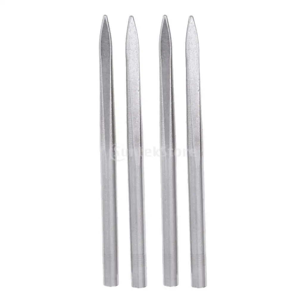 4pcs Fid Lacing Stitching Needles Stainless Steel Fids for 2mm 3mm Paracord Outdoor Camping Hunting Climbing Emergency Equipment