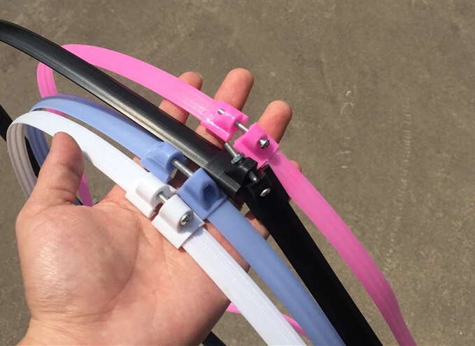 

1PC 16 inches black table fan plastic hoop clip for fan net guard 140-141cm circumference or 44.5cm diameter