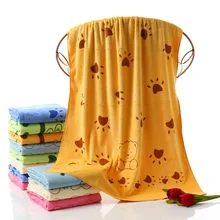 140*70 см полотенце для домашних животных из микрофибры, сильное Впитывающее банное полотенце для собак, супер-размер, полотенце s, плюшевый мопс, бульдог, купание, протирание водой