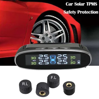 

CARPRIE Instrument Tool hot sale Tire Tyre Pressure Monitoring System Set With 4 External Sensor Car Solar TPMS high quality9624