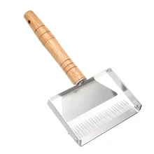 25 см откапывающая вилка для меда с деревянной ручкой из нержавеющей стали откапывающая вилка для меда скребок мед Расческа для пчеловодства оборудование