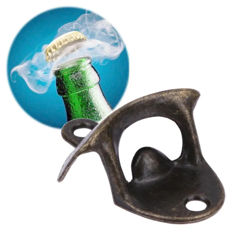 

Vintage Stainless Steel Wall Mounted Bottle Opener Bar Drinking Accessories Wine Beer Opener Tool Home Kitchen Party Supplies