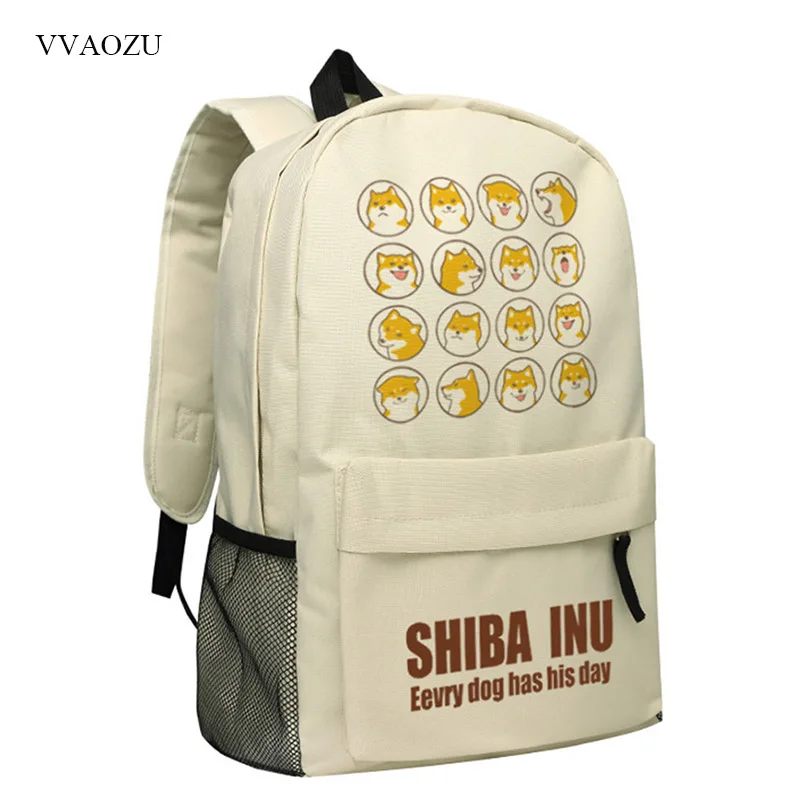Милые рюкзаки Doge Husky shaba Inu Corgi с принтом рюкзак Оксфорд школьный для подростков