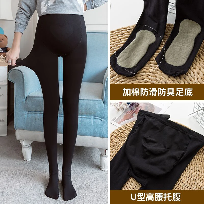 

Pregnant Women's Conjoined Socks Can Adjustable Socks Spring Autumn Thin Pantyhose Anti Hook Silk Stocks During Pregnancy