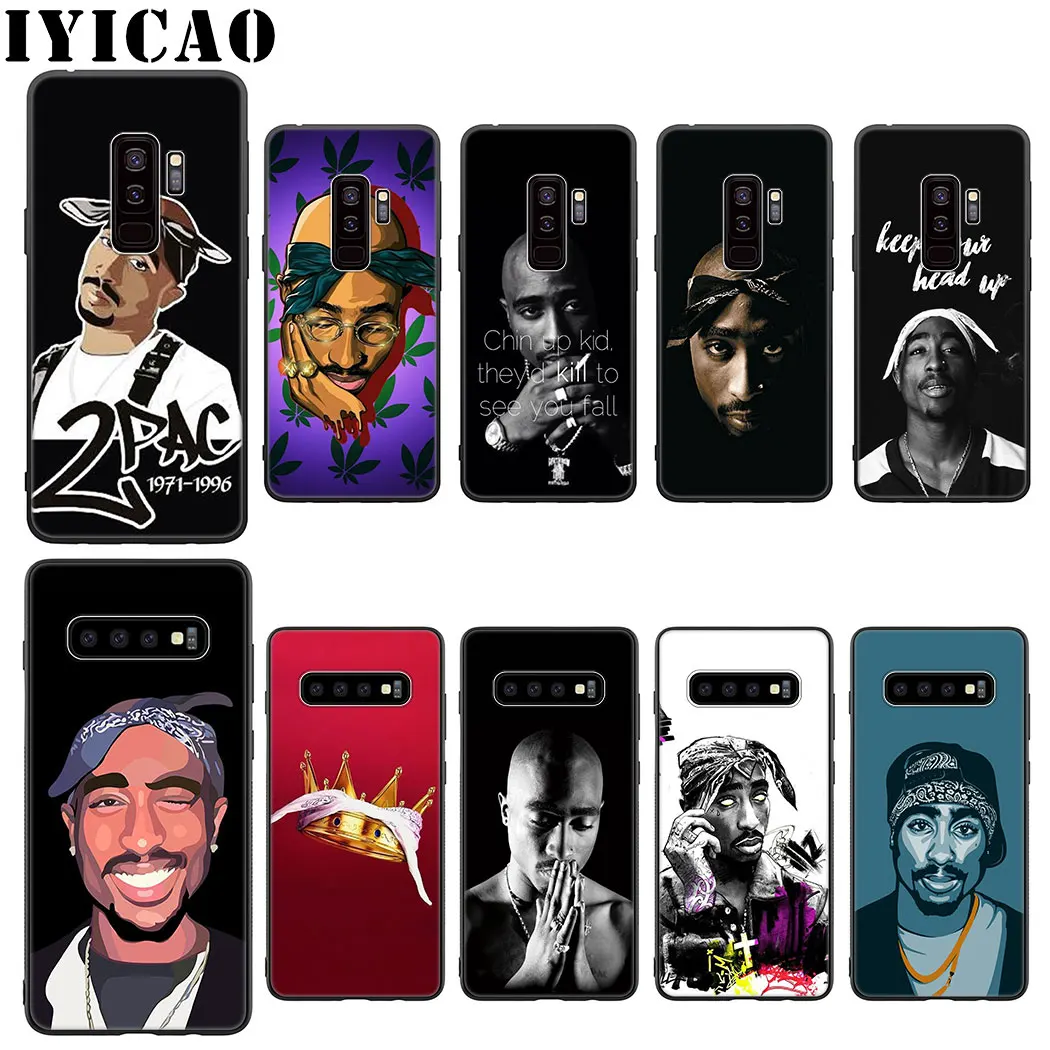 IYICAO хип хоп Тупак Мягкий силиконовый чехол для Samsung Galaxy S10 S9 S8 Plus S10e S6 S7 Edge