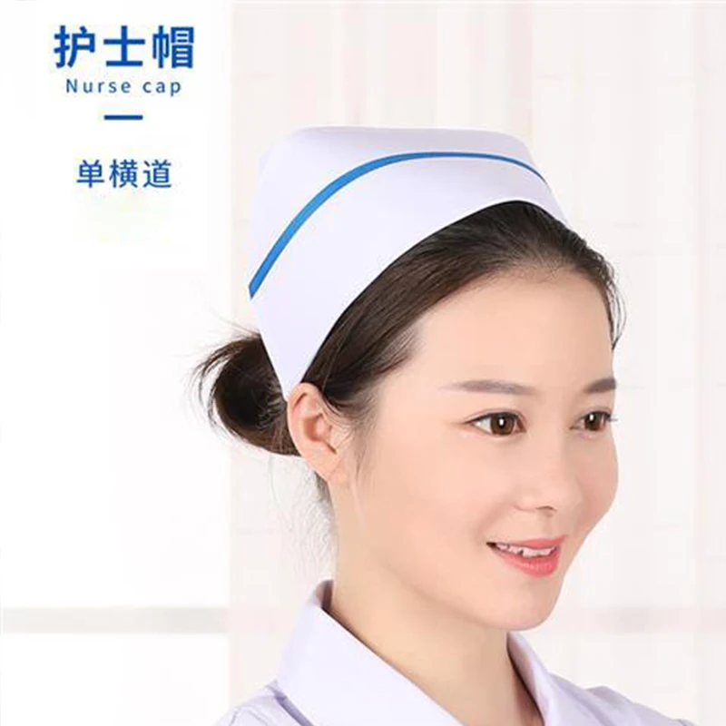 Новая женская круглая кепка, белая, синяя, розовая ласточкин хвост, больничная хирургическая шапочка медсестры, профессиональные медицинские принадлежности