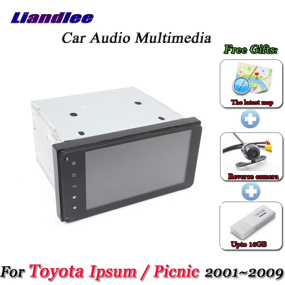 Best Liandlee Car Android System For Toyota Ipsum / Picnic 2001~2009 Radio Stereo Camera BT GPS Navi MAP Navigation Screen Multimedia 1