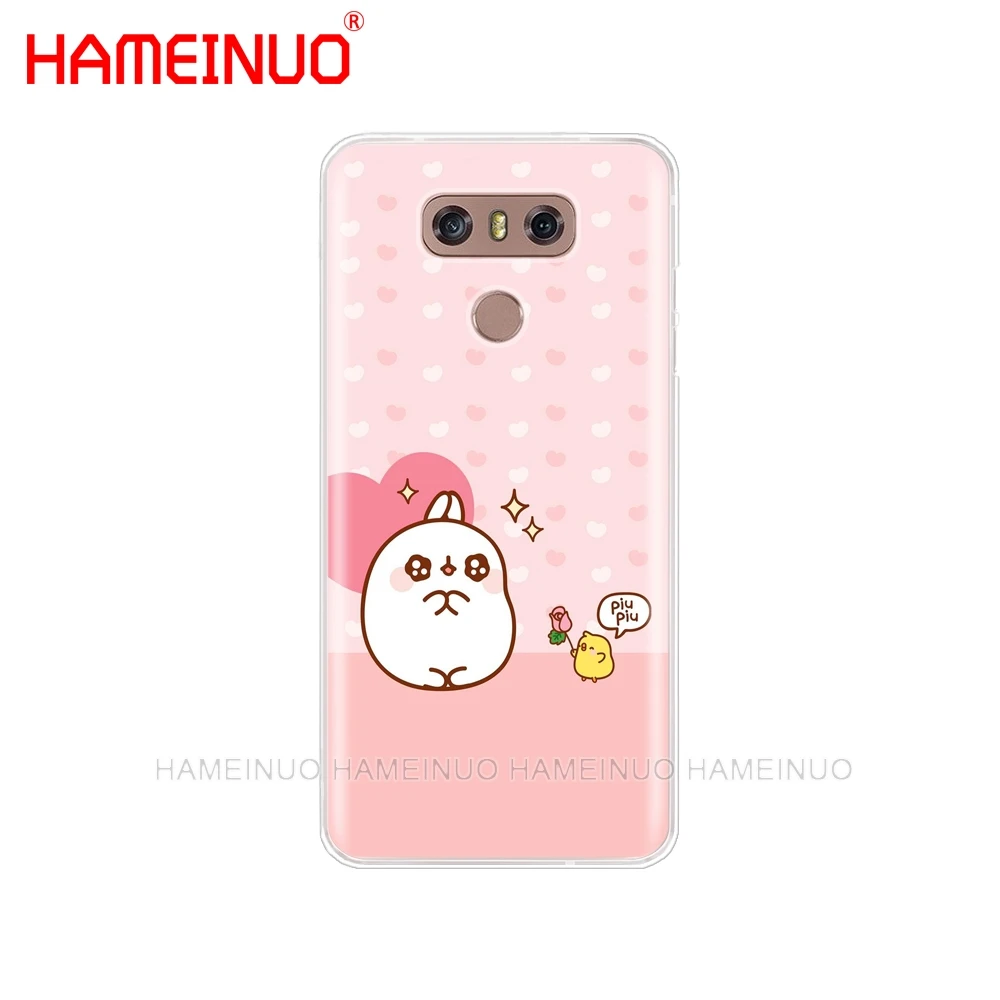 Gameinuo Molang кролики кавайная коробка чехол для телефона LG G7 Q6 G6 MINI G5 K10 K4 K8 2017 2016 X POWER 2