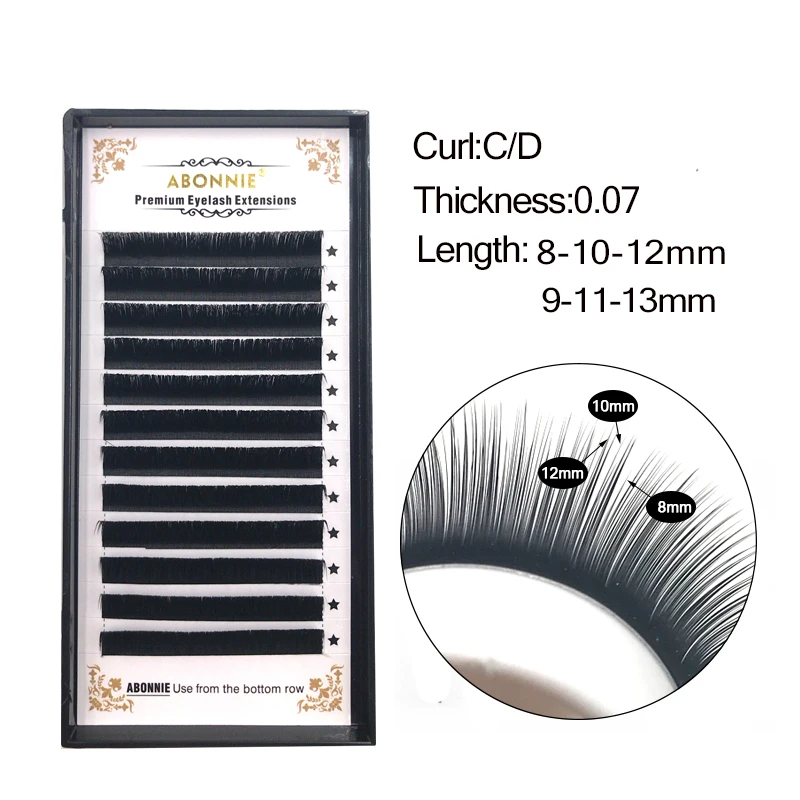 

new material 12 rows Camellia Eyelash Pandora Eyelashes Volume Eyelash Extensions Mixed Length in One Lash Strip