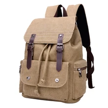 2016 New Vintage Durable Retro Canvas Backpack Fantastic Travel Rucksack Hobo School Bag String bag For Unisex