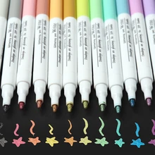 1 шт., масляная живопись, металлический маркер, перламутровый цвет, художественные маркеры, ручка, студенческие офисные аксессуары, товары для творчества и рукоделия